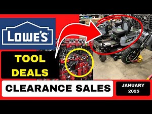 Lowes Tool Deals and Clearance Sales January 2025