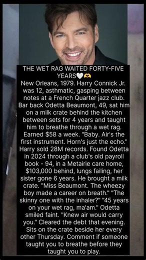 Harry Connick Jr. repaid mentor Odetta Beaumont after 45 years.#ytshorts