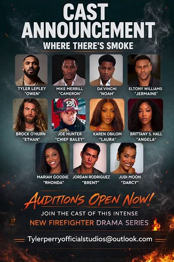 Tyler Perry’s WHERE THERE’S SMOKE Auditions Now Open!