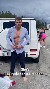 Teaching rude stranger a lesson! 🤣 #blessed #funny #viralvideo #comedy Lady learns a harsh lesson when she turns away a homeless man who was really the owner of her dream car | Jamie and Blake