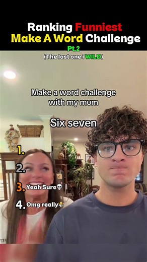 Ranking Funniest Make A Word Challenge 😆