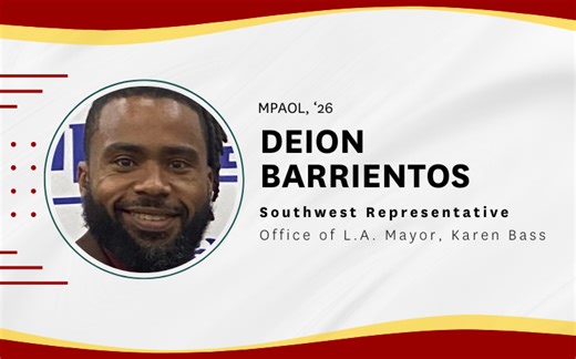 Q&A: Representative under LA Mayor Karen Bass credits the MPA Online with strengthening his leadership effectiveness