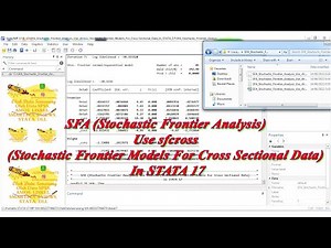 SFA (Stochastic Frontier Analysis) Use sfcross In STATA 17