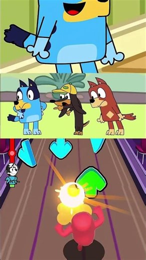 Bingo & Bluey Corrupted Music Dash Mod - FNF Mod - Friday Night Funkin' Game