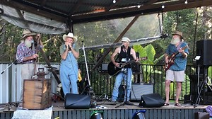 Ghost Chickens In The Sky [From Ghost Riders (Stan Jones)lyrics by Sean Morey, by the Possum Scratchers , vid by Juliette Lane . Part 4 of Our Northern Home Gig Aunties , Uncle's , sisters , Brothers , Cuzzs , an' Lil' Scratchers . Yeah , we're makin' a meal outa this one . Heh! Heh! Our aplogies fer not comin' up with a new settin' , but we been heads down and arses up workin' on stuff we're gunna surprise Yous with. Hope all yous kind , staunch folk are goin' well . Love Yous . The Possum Scra