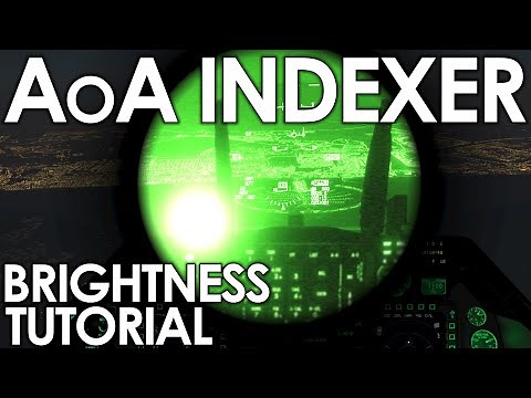 DCS F-16C Viper AoA Indexer Brightness & NVG Tutorial!