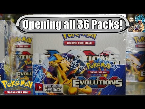 Early XY Evolutions booster box opening! All 36 packs! Pokemon TCG unboxing