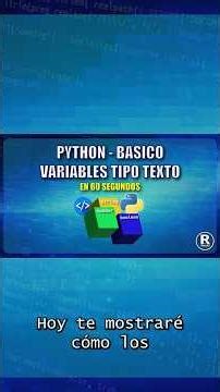 Variables de tipo TEXTO (String) en Python #shorts #python #programacion