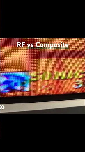 Sega Genesis RF vs Composite #shorts