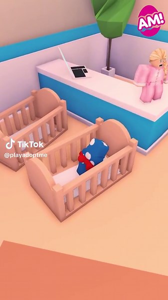 Looks like the stork has dropped something off at the nursery 👶🍼 #robloxadoptme