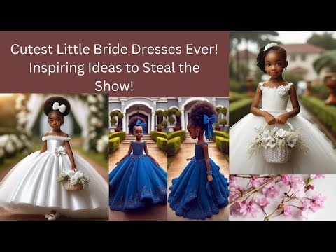 Cutest Little Bride Dresses Ever! Inspiring Ideas to Steal the Show! #littlebride