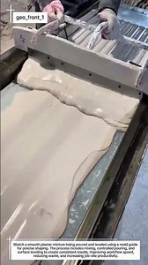 Mastering Smooth Plaster Pouring & Mold Leveling | Satisfying Craftsmanship in Action