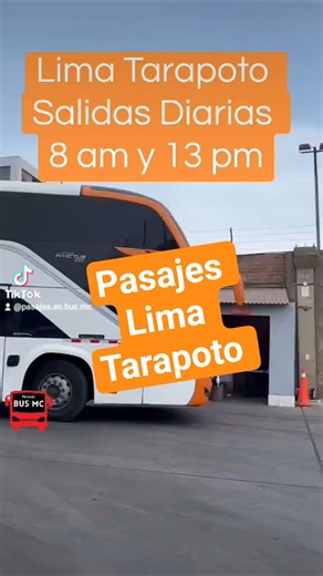 Pasajes Lima Tarapoto en Móvil Bus, Compra tus pasajes aquí al 941960941 #movilbus #pasajesenbus