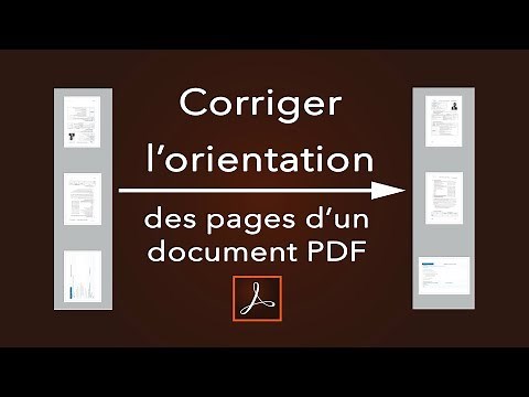 Corriger l'orientation des pages d'un document PDF