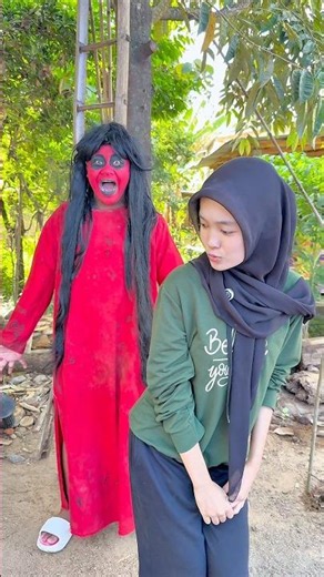 Pretty Girl Scares Away a Ghost with a Fart 💨🤣 #shorts #funny