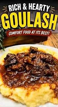 The BEST Beef Goulash Recipe with Creamy Mashed Potatoes | Tender, Rich & Easy Comfort Food