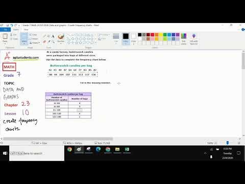 Math, Grade 7, February 24, Data and graphs
