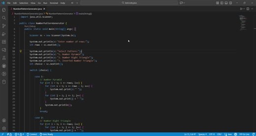 Java Program Generates Pyramid, Triangle Patterns | Shobana P posted on the topic | LinkedIn
