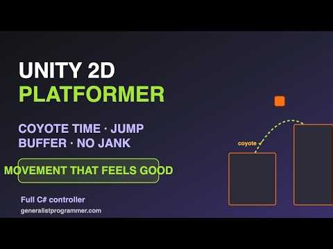 Unity 2D Platformer Movement (Coyote Time + Jump Buffer)