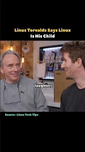 Linus Torvalds Says Linux Is His Child #shorts #linux #git #coding #innovation