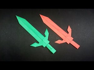 How to Make a Sword without Tape or Glue || Origami Easy no Tape || Easy Paper Crafts