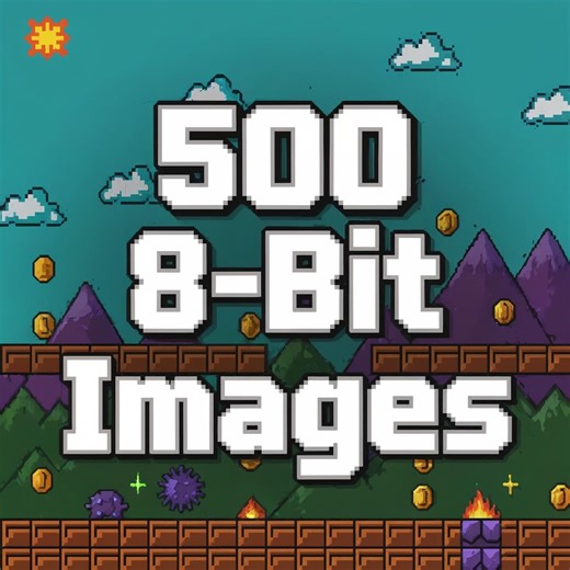 500 Retro 8-bit Pixel Art Images | NES Style Backgrounds (digital Download) - Etsy Australia