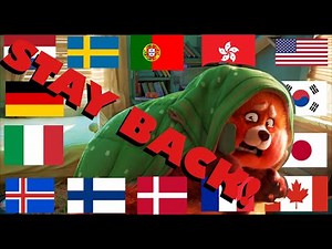 "DON'T LOOK AT ME!!! STAY BACK!!!" Multilanguage // Turning Red