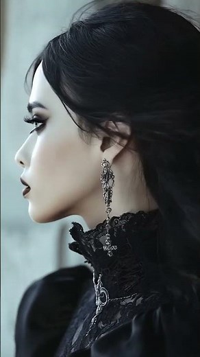 Gothic Elegance: Lace and Shadows #fashion #gothic #elegance
