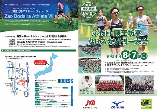 蔵王坊平クロスカントリー大会　結果・速報（リザルト）