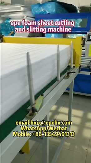 epe foam sheet cutting and slitting machine