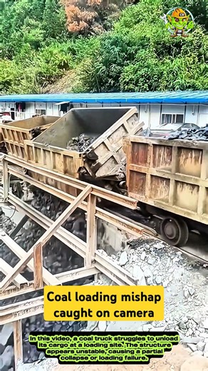 Coal loading mishap caught on camera