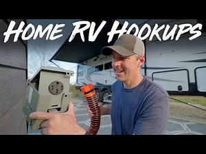 How To Connect Your RV At Home. Power, Water Sewer.