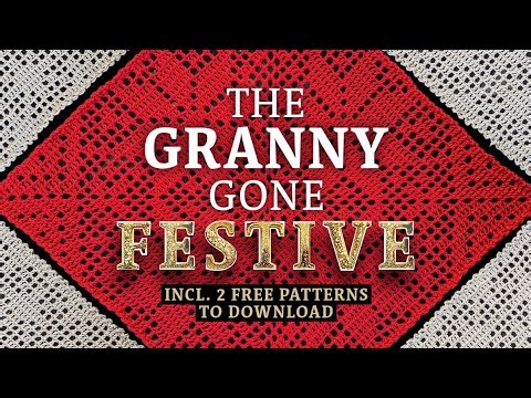 How to FILET CROCHET a Christmas Granny Square Doily ✨️ Right-handed Crochet Tutorial