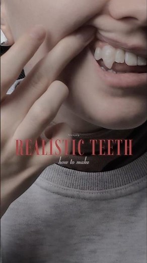 𓉸How to Craft Realistic Vampire Teeth ﾟ｡𓆨