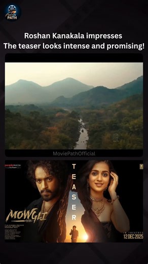 Movie Path on Instagram: "🔥 Mowgli teaser is out now! Roshan Kanakala steals the spotlight with a strong and promising performance — this one looks intense! 🎬💥 Best wishes to Team Mowgli for what’s shaping up to be a solid film. 🌿 #MowgliTeaser #roshankanakala #mowglimovie #telugucinema #tollywood #teammowgli #telugumovies #telugufilmupdates #MoviePathOfficial"