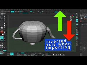 Zbrush " problem " when importing OBj FBX - inverted axis