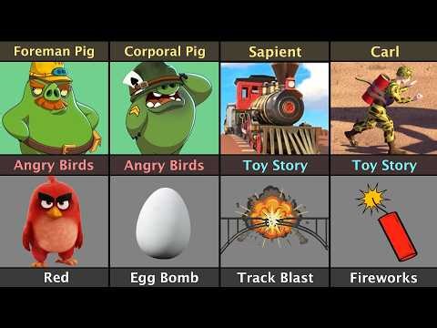 Angry Birds Character Death Reason vs Toy Story Character Death Reason