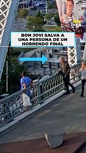 El cantante estaba grabando en un puente cuando vió esta a dos personas decididas a terminar con todo y esta fue la acción humana que tuvo Jon Bon Jovi. | Aleluya