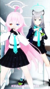 Hoshino x Shiroko NO BATIDÃO | Blue Archive MMD #hoshino #shiroko #bluearchiveglobal