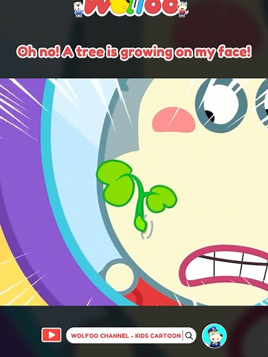 Nooo! I don’t want to be a tree monster! #wolfoo#cartoonforkids #kidscartoon#tiktokforkids#mcn #goodhabits