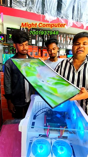 i5 PC Build 💥 Argb White Computer 🔥 Curved Monitor 💥 Trading pc #viral #shorts