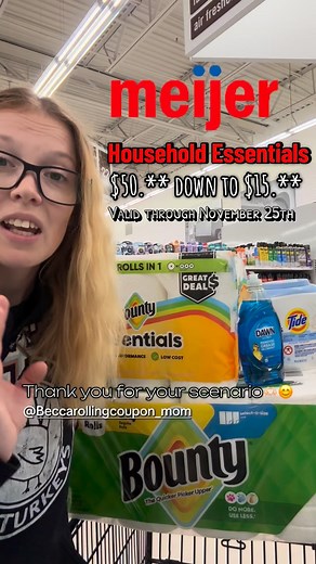 Valid through 11/25/25! This Meijer deal is a must do this week for household essentials!! There’s really so many different ways to do this deal this week with so many good coupons! Thank you again @rollingcoupon_mom #meijer #meijerdeals #couponing #meijercouponing #couponingdealsthisweek #couponing101 #beginnercouponing #howtocoupon #meijercoupondeals | NWI Coupon Queen