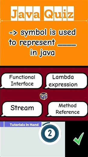 symbol represents ___ in java #java #javainterview #javatutorial #javainstitute #shorts #learnjava