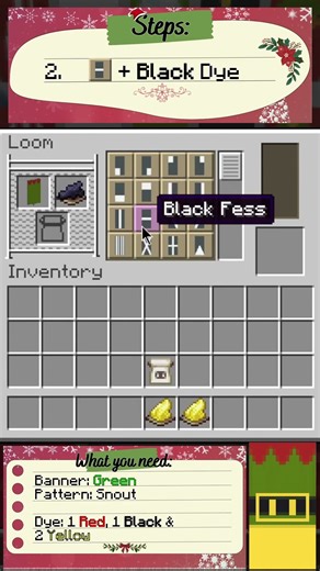 Elf Clothes🎁| Minecraft Christmas Banner Tutorial#minecrafttutorial #xmas #mc #minecraft #christmas