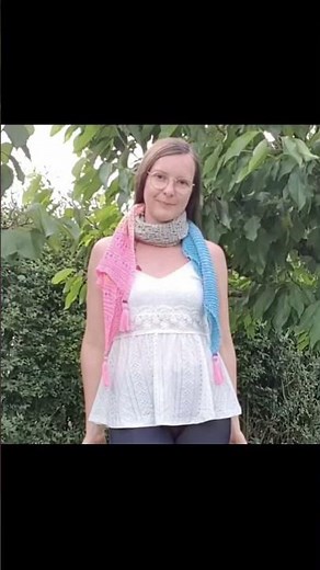 #193 Tuch Seerosenteich stricken / Anleitung / #stricken #bobbel