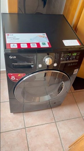 Black LG washing machine 🤩 #music #remix #2000s #laundry