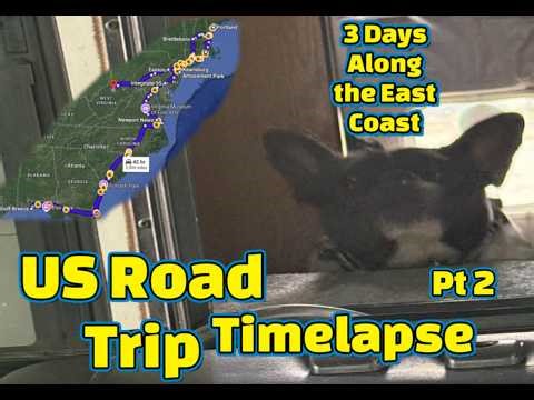 US Roadtrip Timelapse- Florida to Maine!