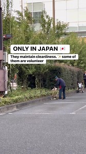 ONLY IN JAPAN 🇯🇵 They maintain cleanliness.✨some of them are volunteer #japan #onlyinjapan #japanesediscipline | Jennifer Muramatsu