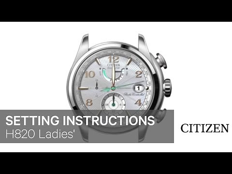 Citizen Watch Setting Instruction — H820 Ladies'