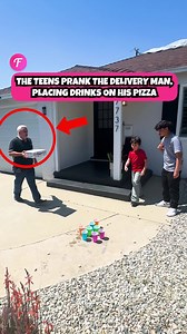 132K views · 144 reactions | Pizza delivery turns into water prank. #Fabiosa #viral #viralreels #instantkarma . . . For entertainment purposes only; filmed in public spaces. No affiliation with brands shown. Inspired by true events; some details may be altered for creativity. Activities shown are not meant to be replicated, performed, or imitated. Consult professionals for safety. | Fabiosa Kindness in Action | Facebook